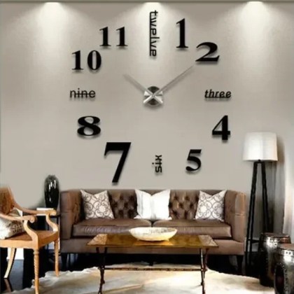 ρολόι-diy-τοίχου-αυτοκόλλητο-3d-μαύρο-jingong-diy-clock